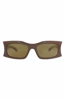 Balenciaga 58mm Rectangular Sunglasses