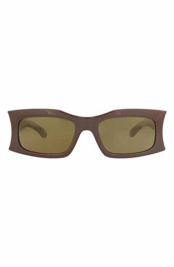 Balenciaga 58mm Rectangular Sunglasses