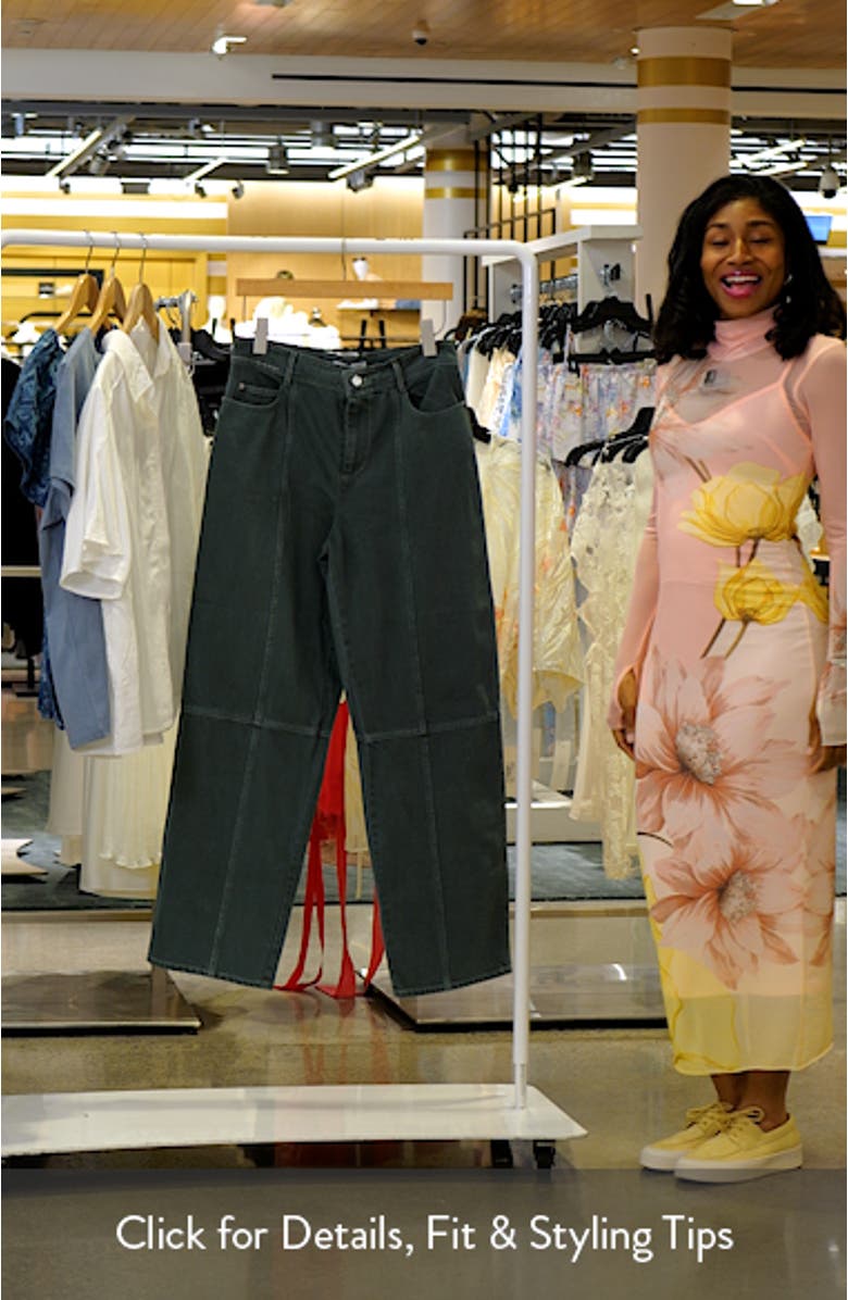 High Waist Straight Leg Jeans, sales video thumbnail