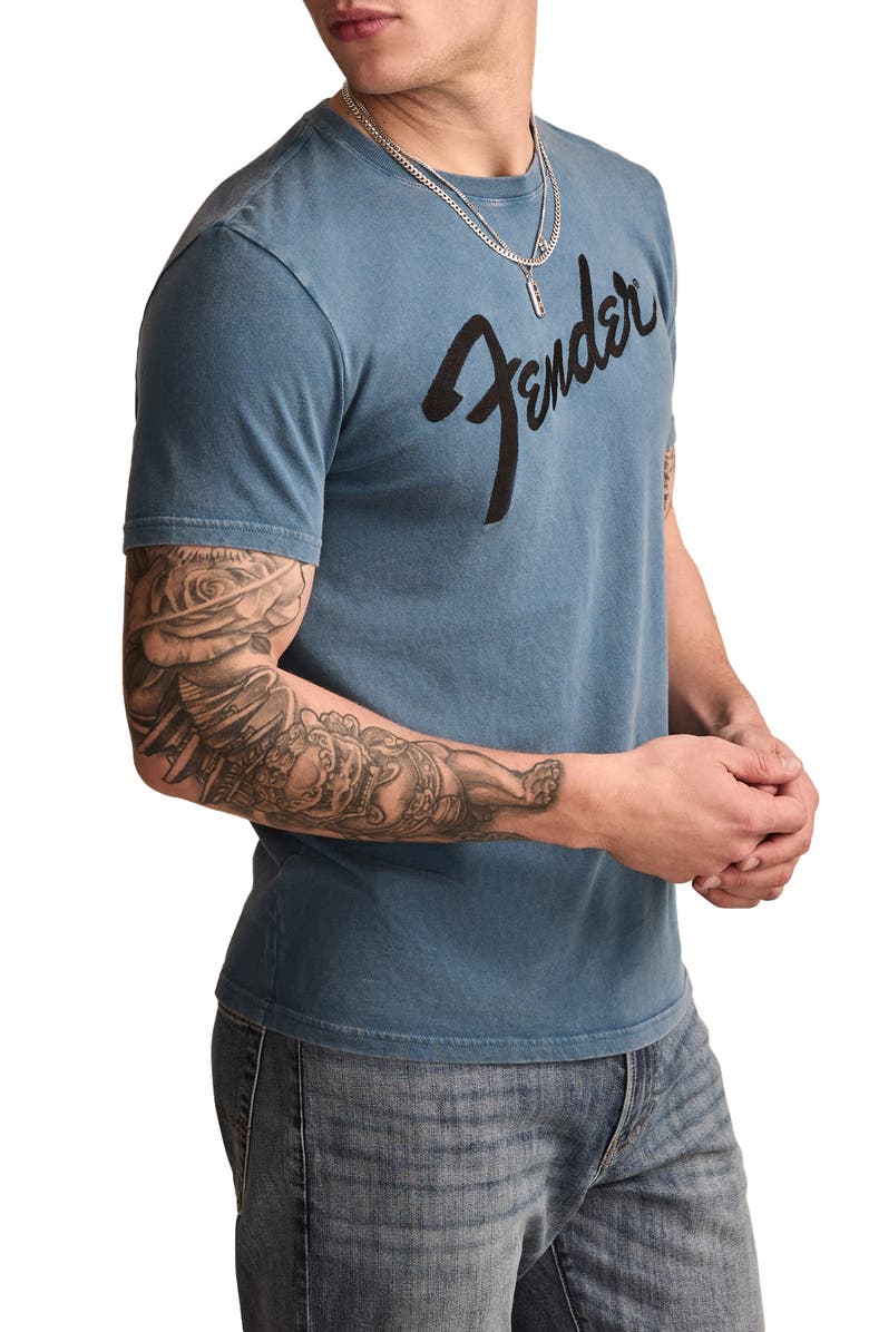Lucky Brand Fender Logo Cotton Graphic T-Shirt, Alternate, color, 