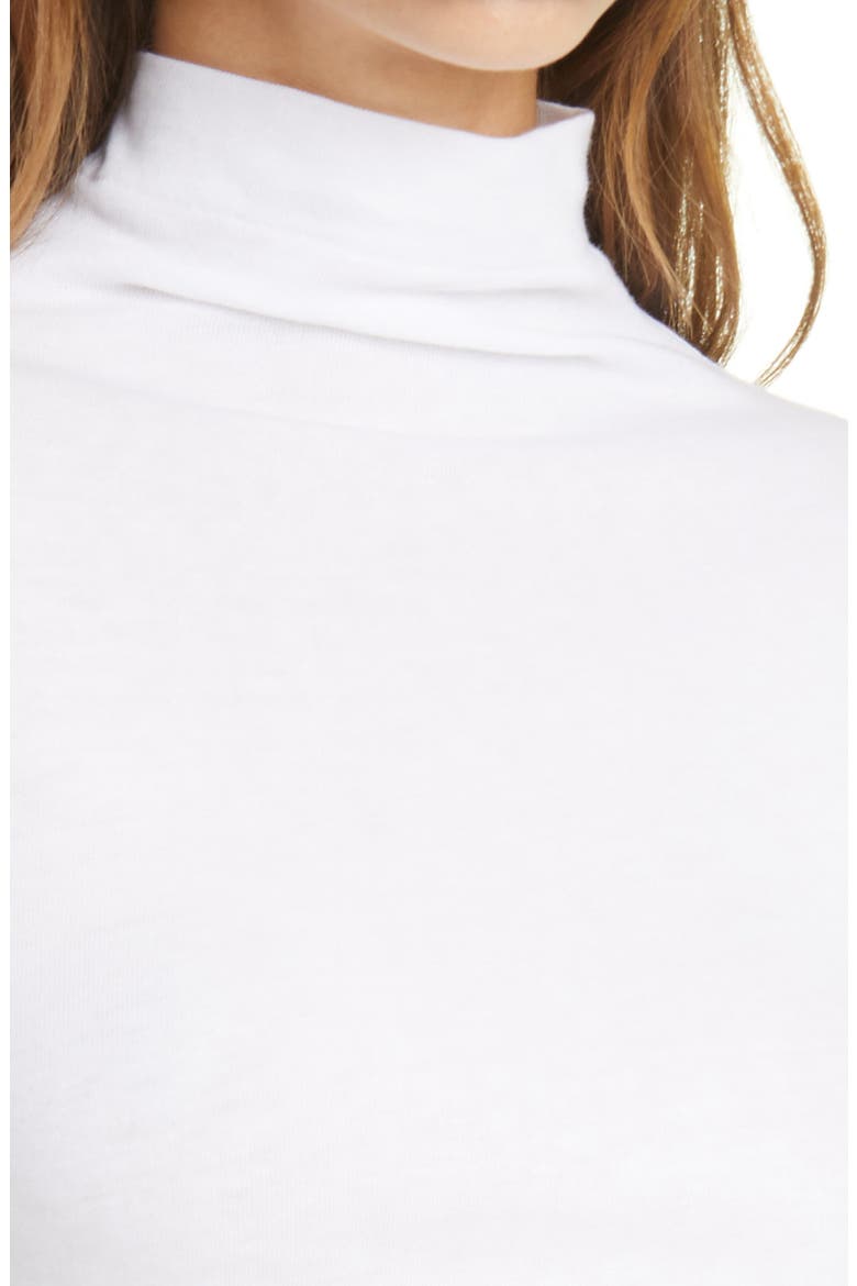Turtleneck Top, Alternate, color, WHITE