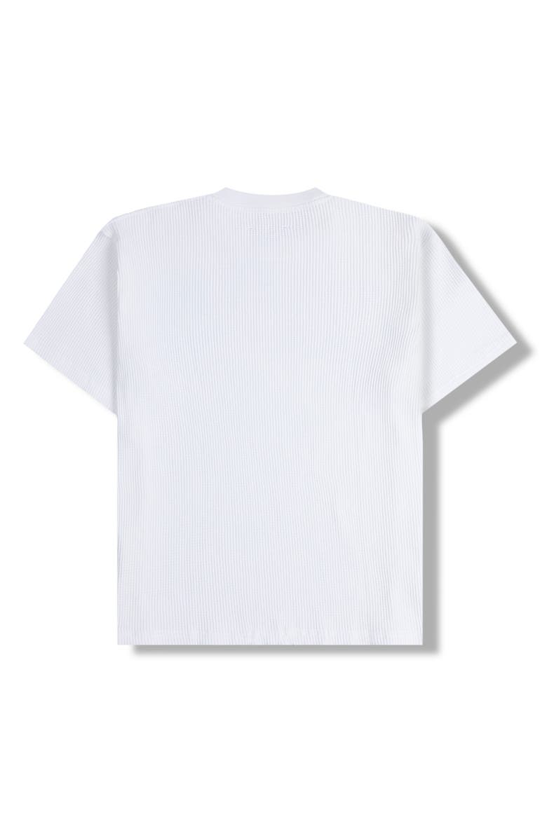 PLEASURES Twitch Graphic Waffle Knit T-Shirt, Alternate, color, White