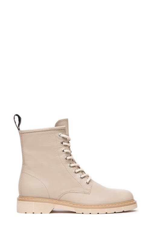 Nerogiardini Clean Calfskin Combat Booties In Sand