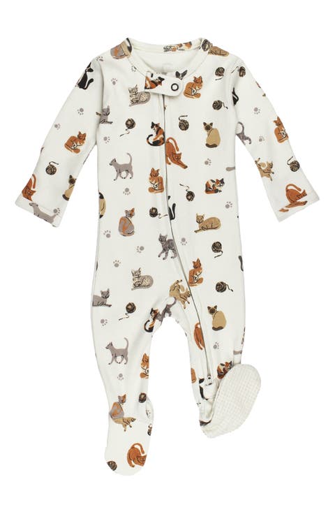 Organic Cotton Fitted 2-Way Zipper Footie