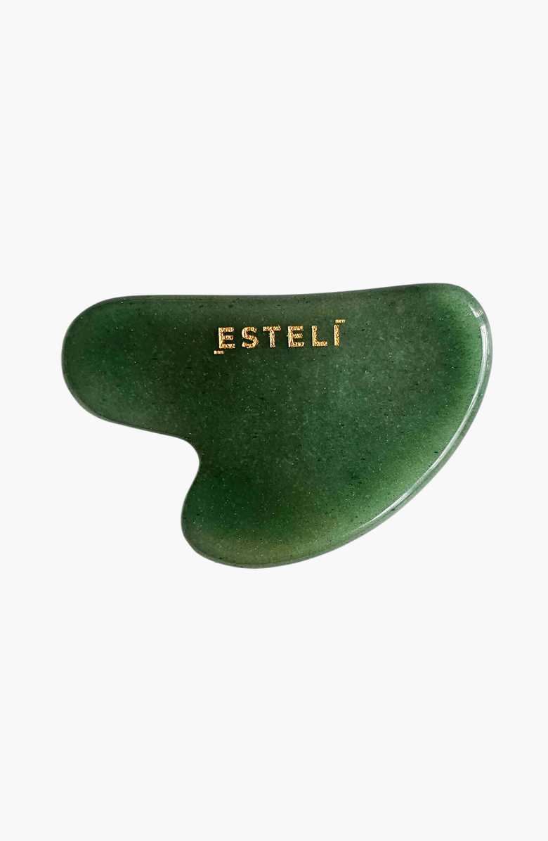 Esteli Aventurine Gua Sha, Main, color, Dark Green