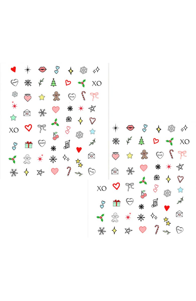 INKED by Dani Happy Merry Nail Art Tattoos, Main, color, Happy Merry Nail