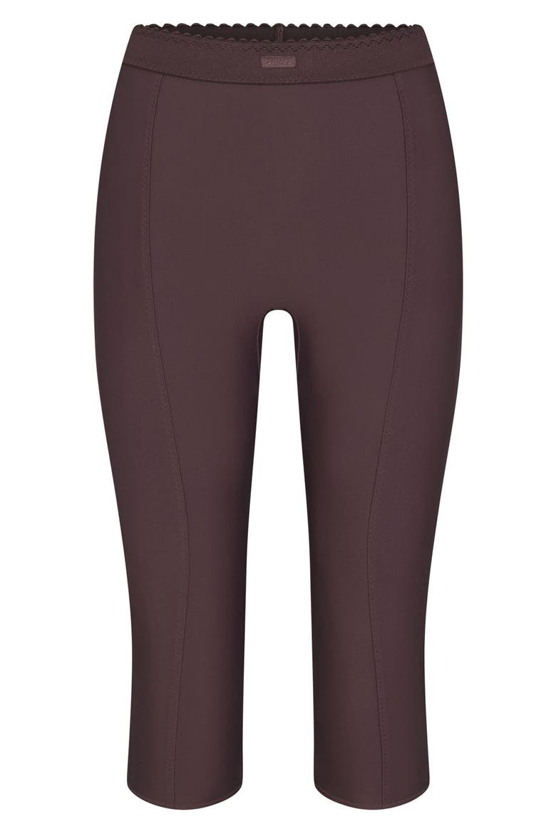 High Waist Capri Pants, Alternate, color, RAISIN