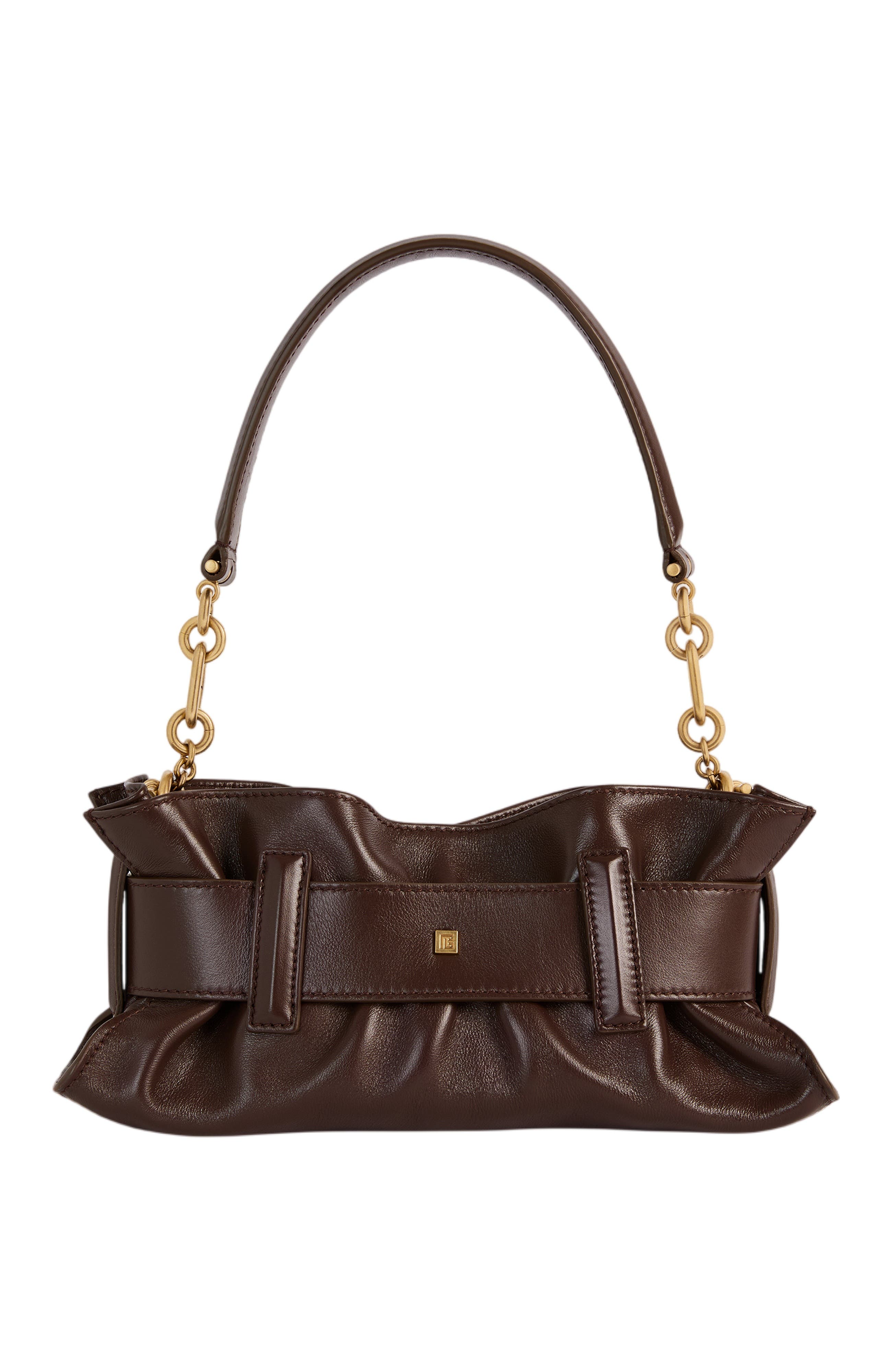 Anthem Mini Bag in Smooth Leather, Alternate, color, dark brown