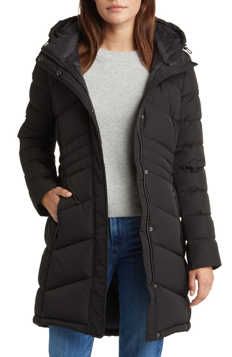 MICHAEL Michael Kors Hooded 650 Fill Power Down Puffer Jacket, Alternate, color, 