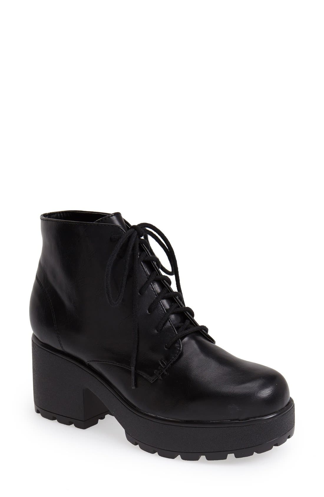 Topshop 'Brit' Platform Boot, Main, color, 