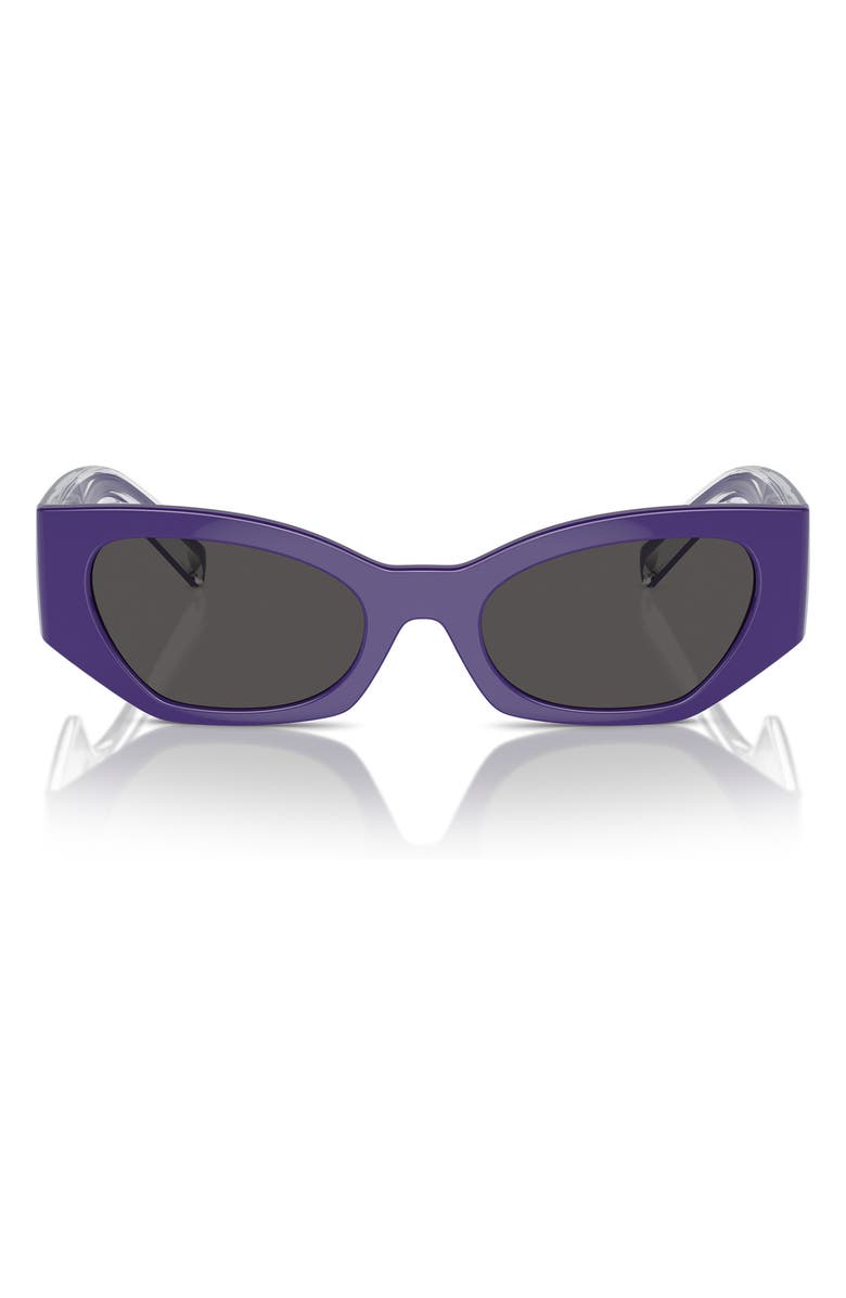 Dolce&Gabbana Kids
 48mm Small Cat Eye Sunglasses, Main, color, Purple / Dark Grey