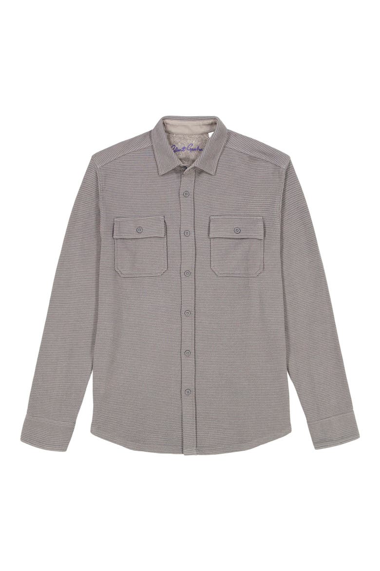 Brunner Knit Button-Up Shirt, Alternate, color, CHARCOAL