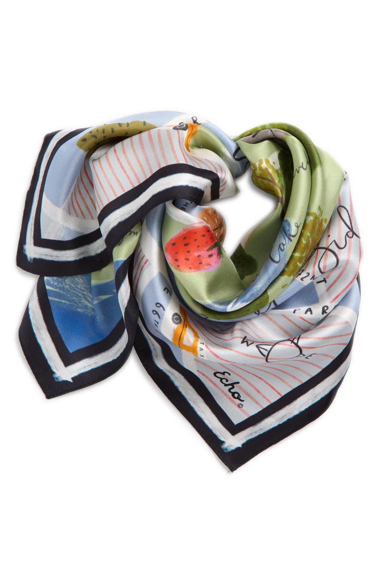 Echo Central Park Silk Square Scarf, Main, color,