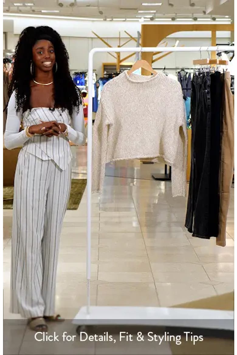 Opal Roll Neck Crop Sweater video