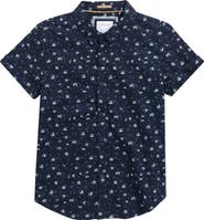 DENIM AND FLOWER Kids' Floral Button-Up Shirt
