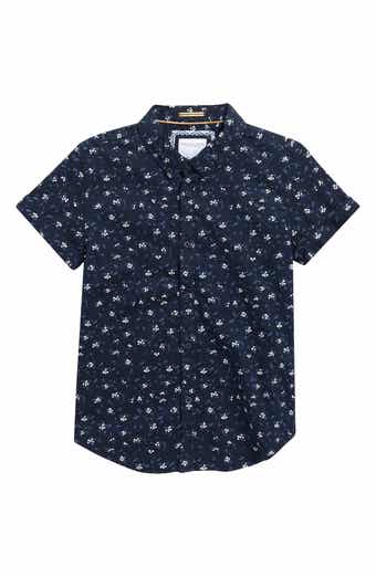 DENIM AND FLOWER Kids' Floral Button-Up Shirt