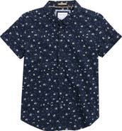 DENIM AND FLOWER Kids' Floral Button-Up Shirt