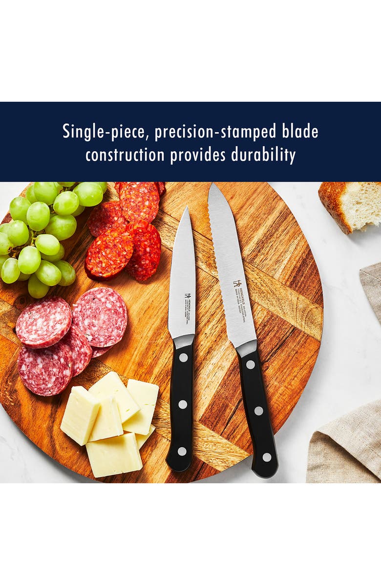 HENCKELS CUTLERY Solution 10-Piece Knife Block Set, Alternate, color, Black