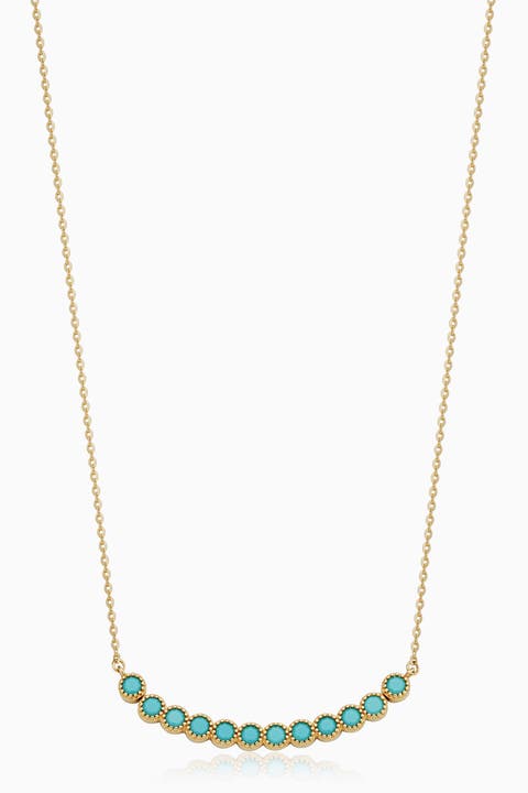 14K Yellow Gold Oasis Pendant Necklace