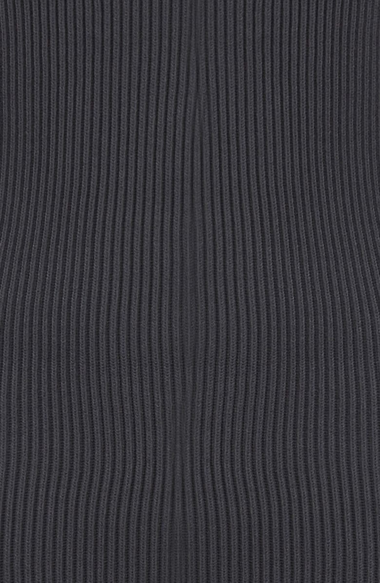 HOUSE OF CB Meliora Long Sleeve Ribbed Body-Con Dress with Bolero, Alternate, color, Charcoal