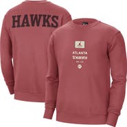 Jordan Brand Men's Jordan Brand Red Atlanta Hawks Courtside Statement Edition Heavyweight Pullover Sweatshirt