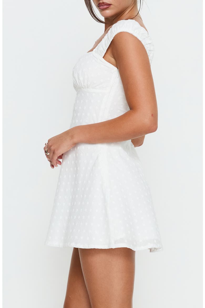 Seyani Eyelet Minidress, Alternate, color, WHITE