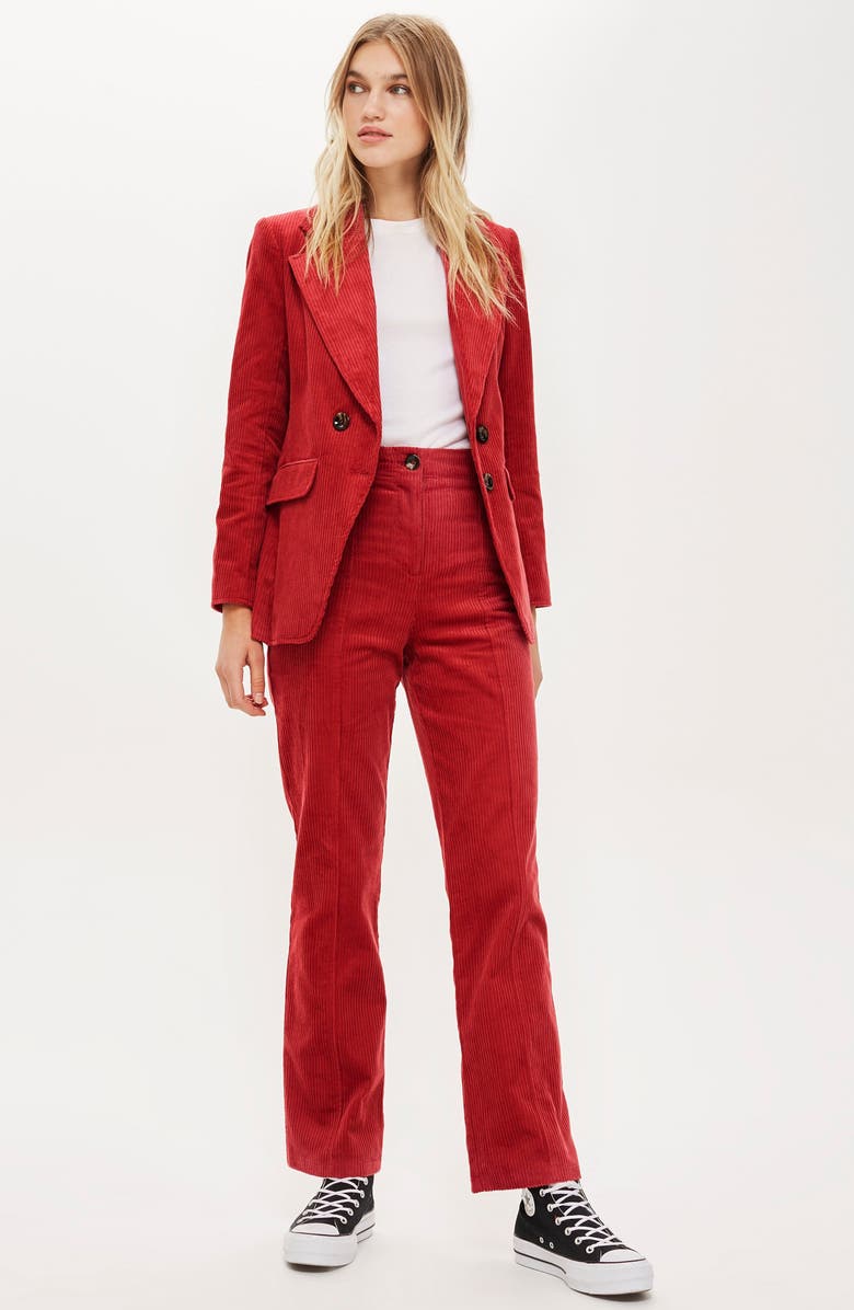Topshop Corduroy Blazer, Alternate, color,
