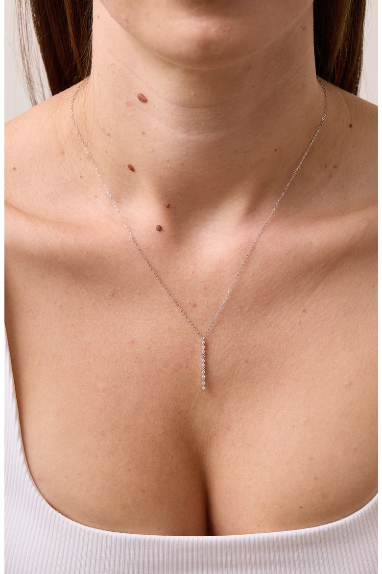 Mykonos Diamond Y-Necklace, Alternate, color, 18K WHITE GOLD