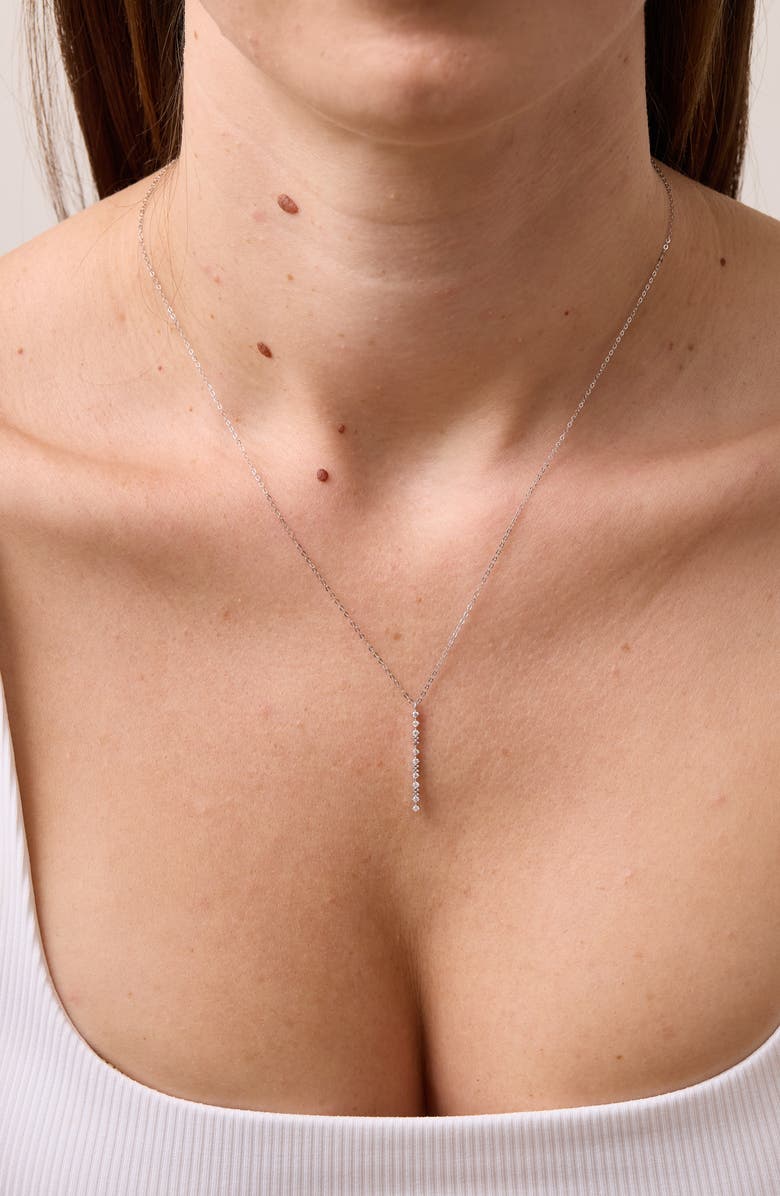 Bony Levy Mykonos Diamond Y-Necklace, Alternate, color, 18K White Gold