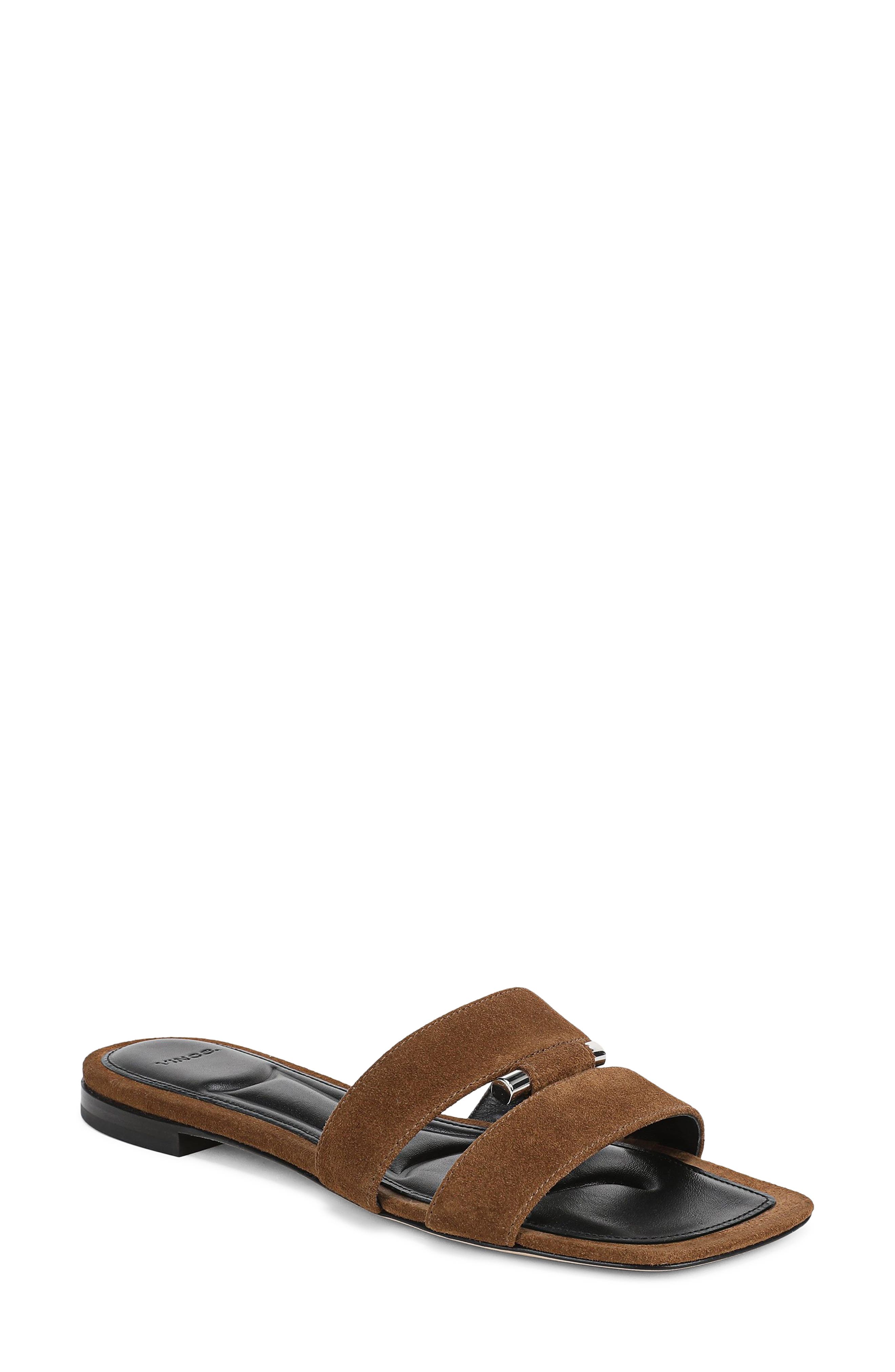 Vince Piper Slide Sandal, Main, color, Elmwood