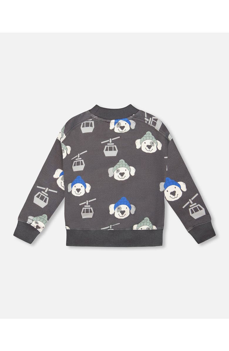 Deux par Deux Fleece Pullover Sweatshirt Dog, Alternate, color,
