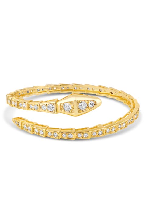 Pavé Snake Bypass Bracelet