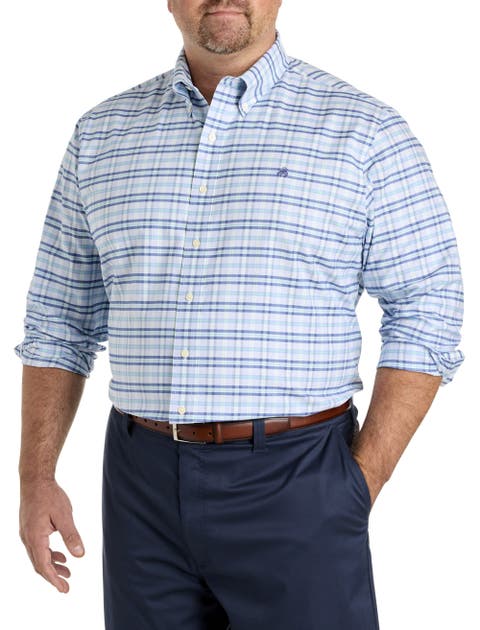 Big & Tall  Non-Iron Plaid Oxford Sport Shirt