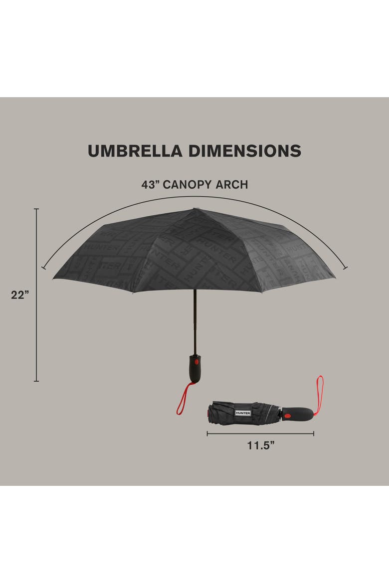 Double Sided Compact Umbrella, Alternate, color, Logo Patch Black