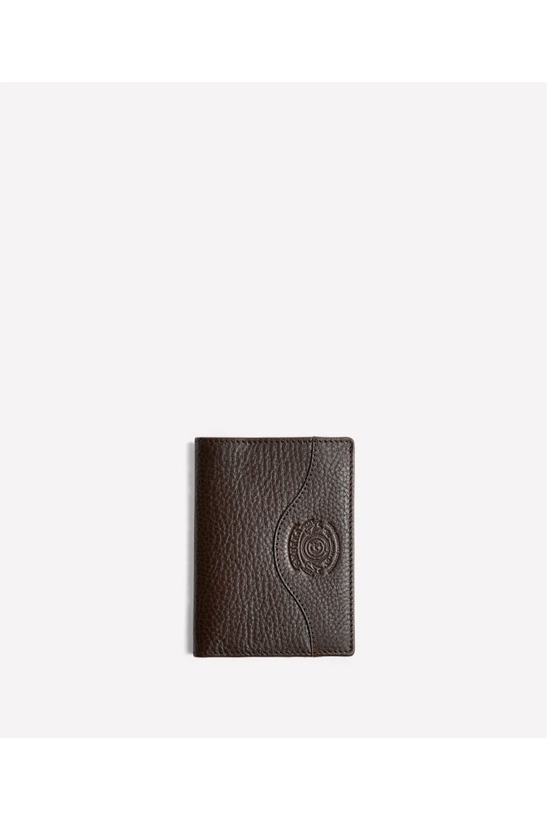 Vertical Card Case No. 396, Main, color, Vintage Walnut Leather