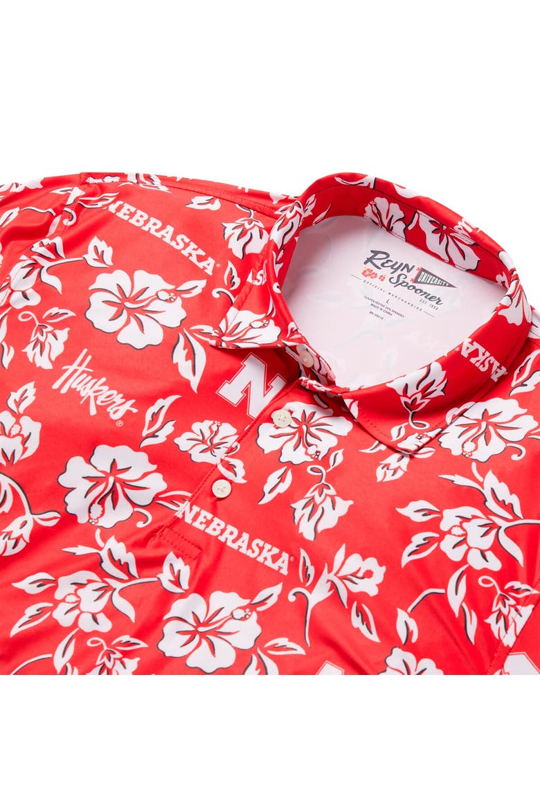 Men's Reyn Spooner Scarlet Nebraska Huskers Performance Polo, Alternate, color, Scarlet