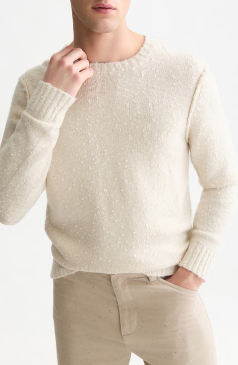 Melange Bouclé Crewneck Sweater