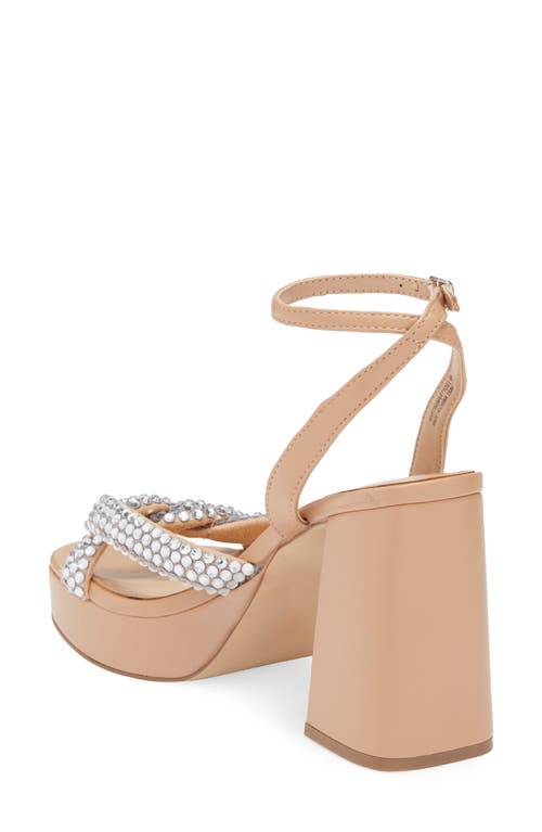 Steve Madden Martini Rhinestone Platform Sandal In Multi