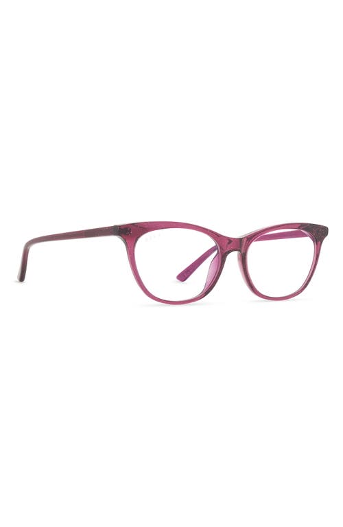Diff Jade 51mm Blue Light Blocking Cat Eye Glasses In Pink