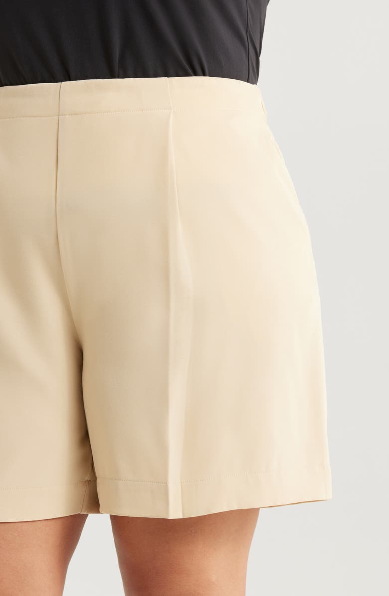 Lysse Dia Pleated Shorts, Alternate, color, Raffia