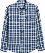 Schott NYC Plaid Slub Cotton Button-Up Shirt