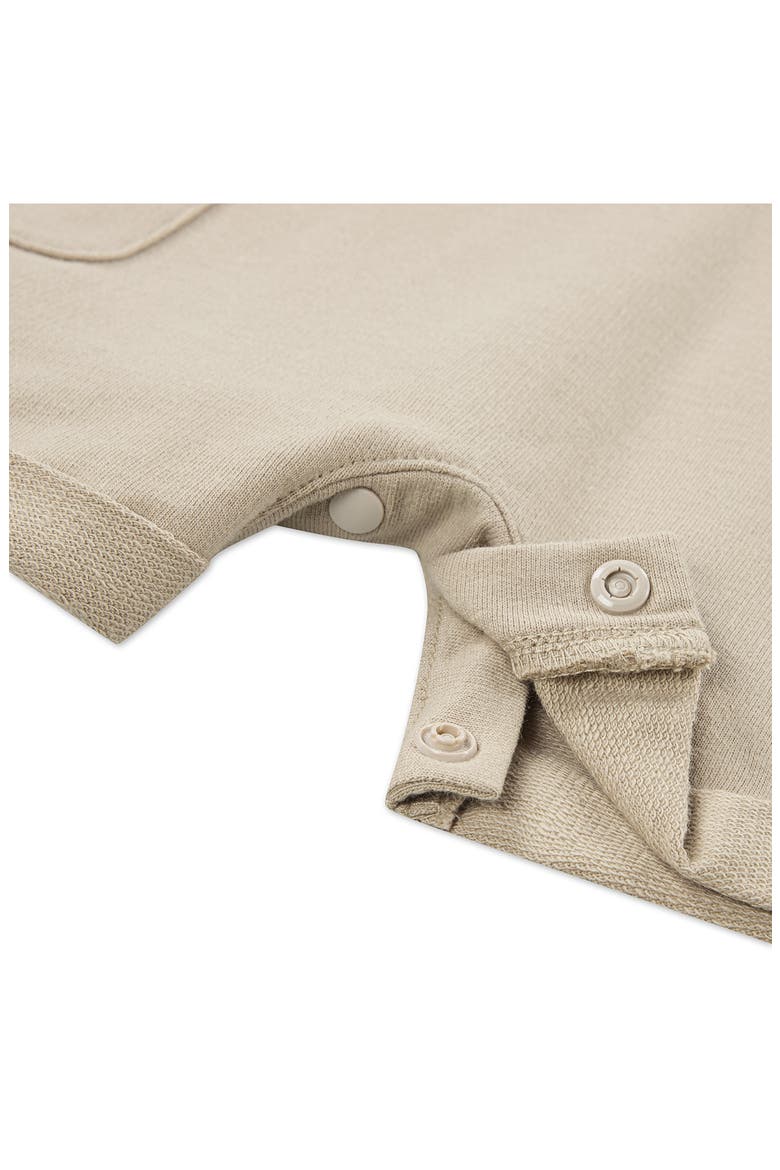 Print Organic Cotton T-Shirt & Overalls Set, Alternate, color, HUGGIES OXFORD TAN
