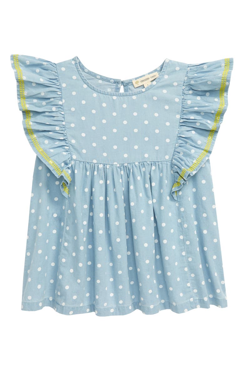 Tucker + Tate Kids' Dotted Chambray Top, Main, color, 