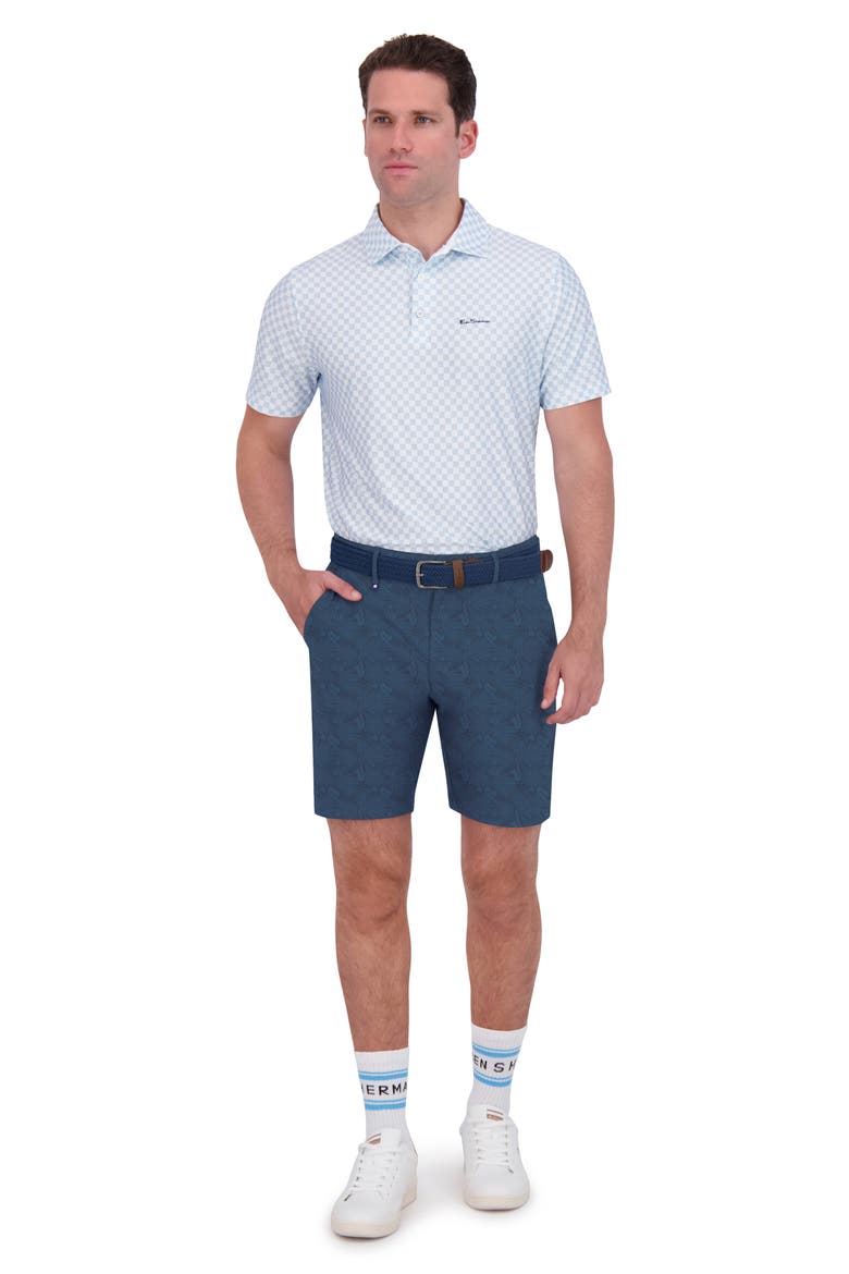 Jazz Cafe Performance Printed Shorts, Alternate, color, SEA