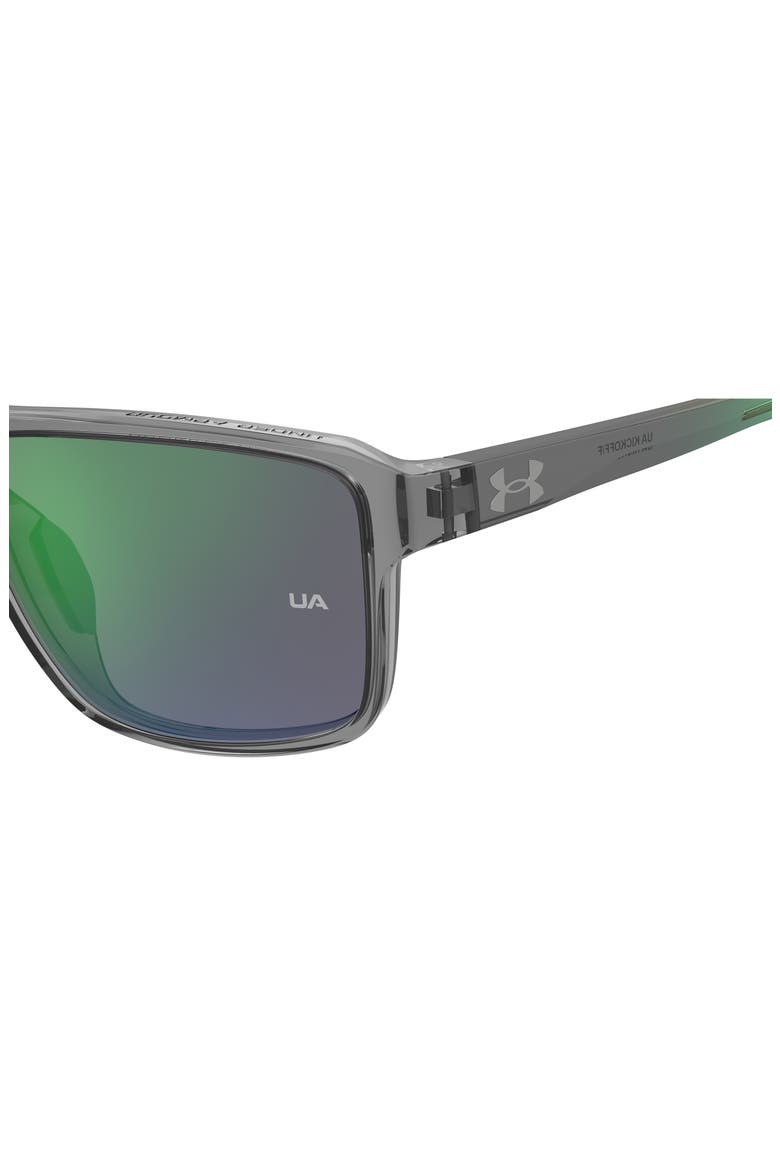 Kickoff Square Sunglasses, Alternate, color, GREY GREEN