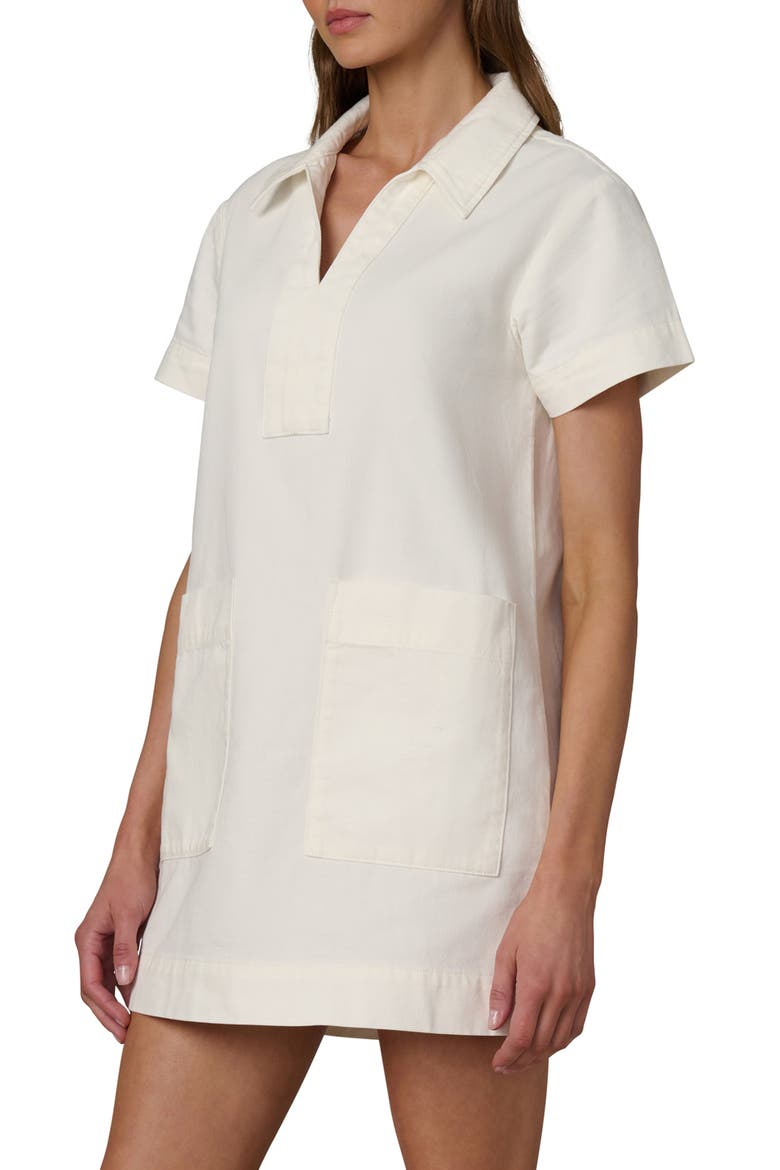 The Lillian Short Sleeve Denim Dress, Alternate, color, MILK