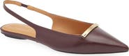 Tod's Barretta Pointed Toe Slingback Flat