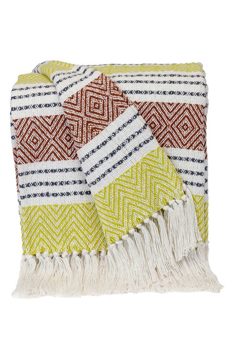 Kai Fringe Throw Blanket