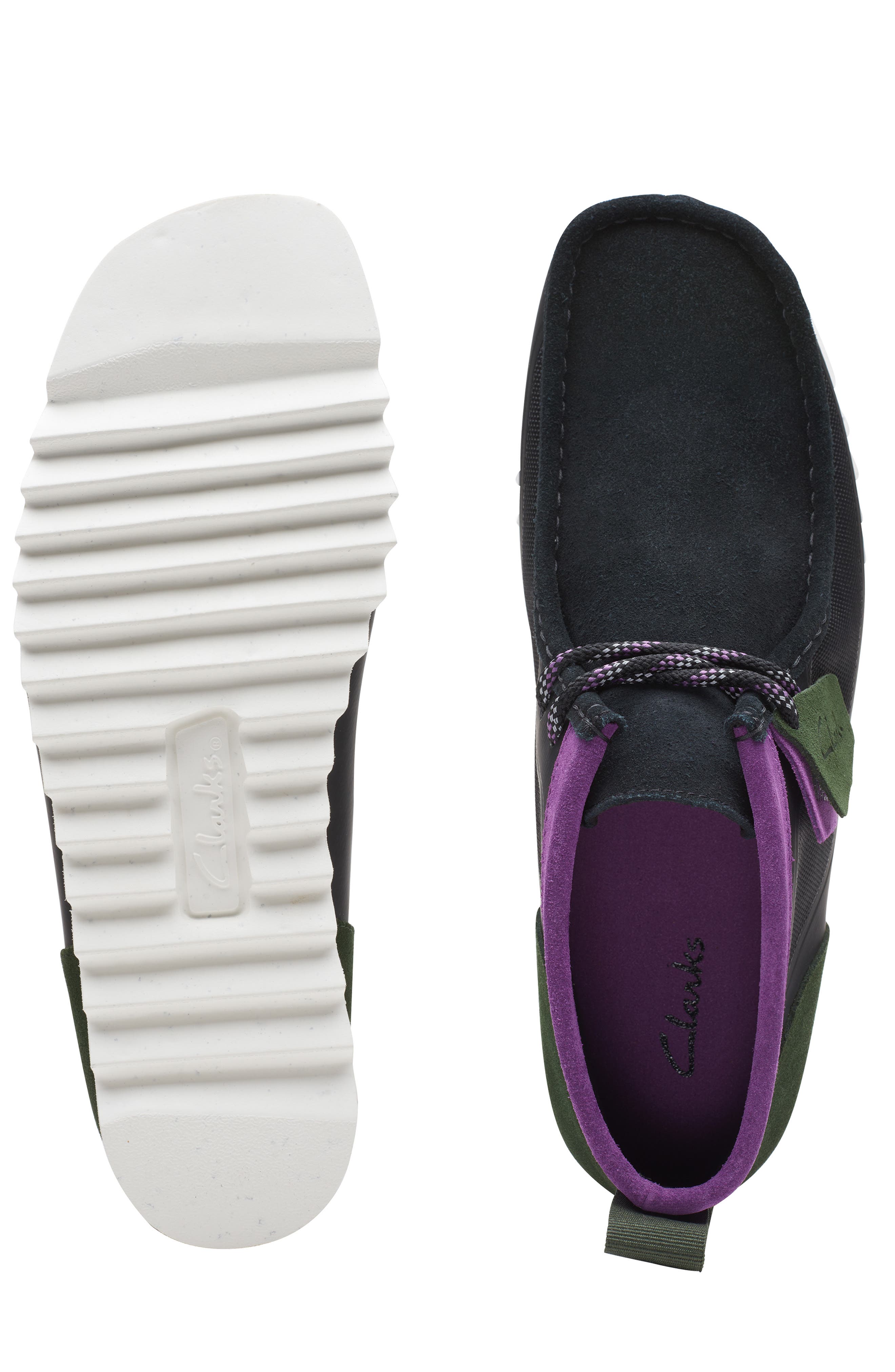 Clarks<sup>®</sup> Wallabee 2 Future Chukka, Alternate, color, Black Interest