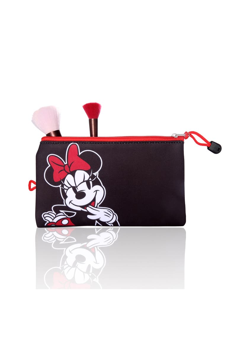 Minnie Mouse Zip Pouch, Alternate, color, Red/Black